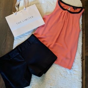 Top and shorts from The Limited